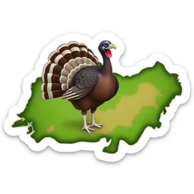 turkey map sticker