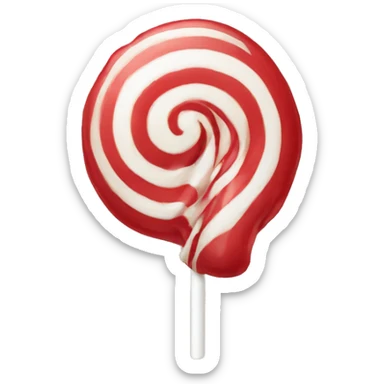 lollipop Red and white sticker
