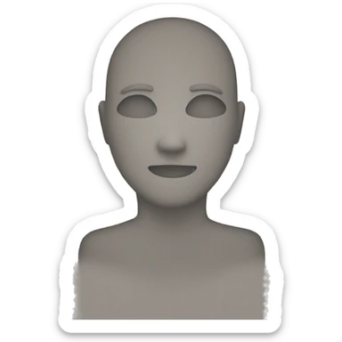 invisible person  sticker