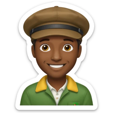 reggae dj casquette  sticker