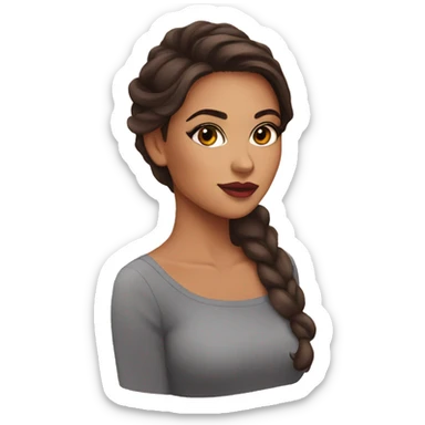 Latina makeup girl  sticker