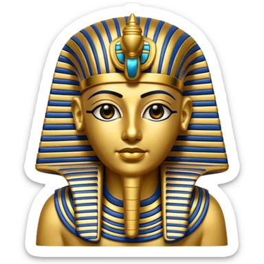 Emoji pequeno tutankamon egípcia sticker