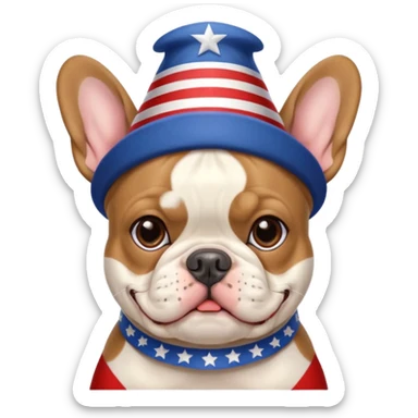 Frenchie Memorial Day sticker