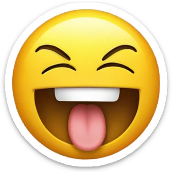 sticking tongue out and shaking head emoji  sticker