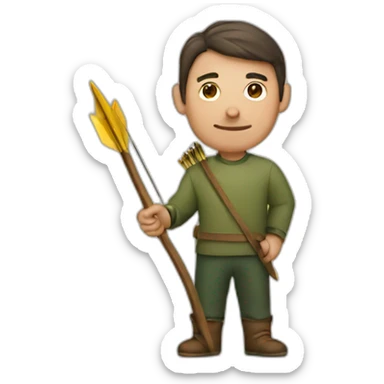 MAN WITH ARROW sticker