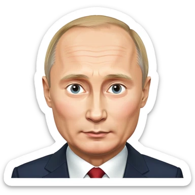 Vladimir Putin portrait sticker