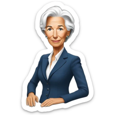 Christine Lagarde sticker