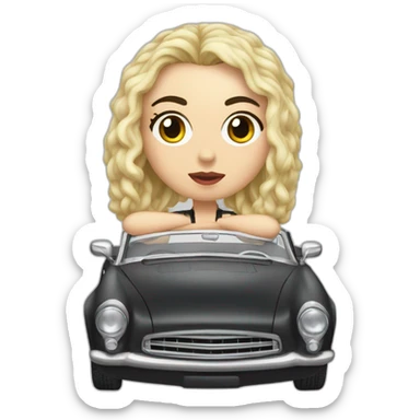 charli xcx in a car sticker