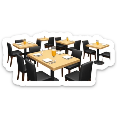 restaurant background sticker