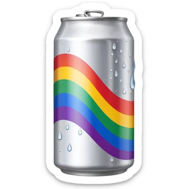 gay light beer can sticker