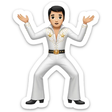 Elvis dancing sticker