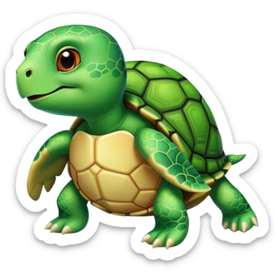 turtle wearing bikini sticker