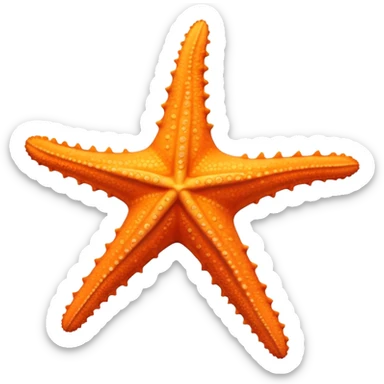 45 arm starfish sticker