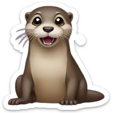 Qatari-otter sticker