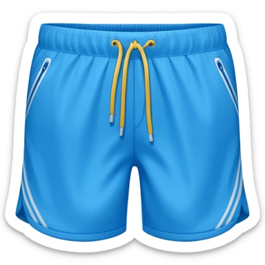 shorts with motion lines sticker