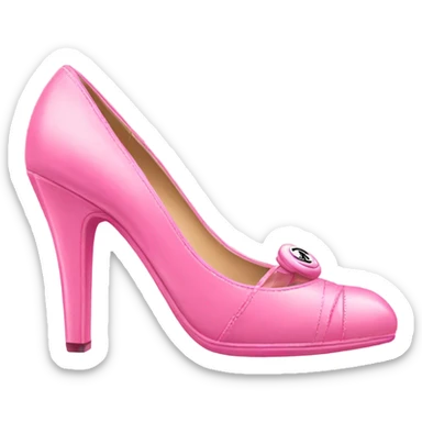 Pink Chanel heels sticker