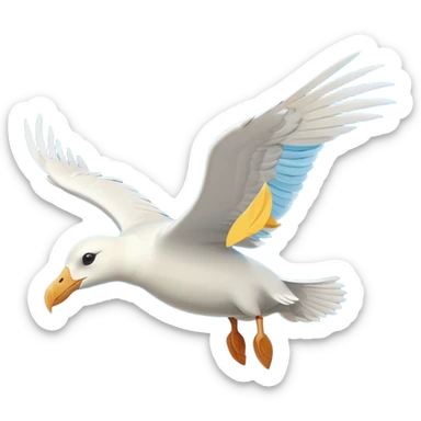 Albatross flying sticker