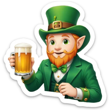 Irish bar with leprechaun  sticker