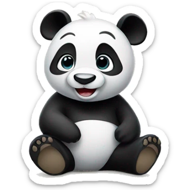 panda in Disneyland sticker