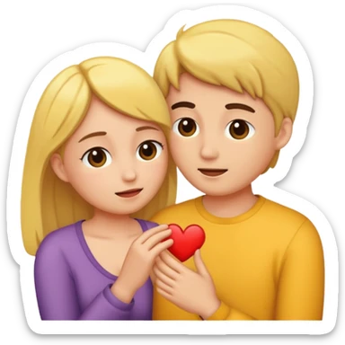 Couple being intimate  sticker