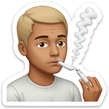 Guy snorting cocaine emoji sticker