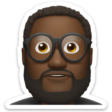 will I am with an orange background  sticker