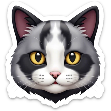 a sneaky cat sticker