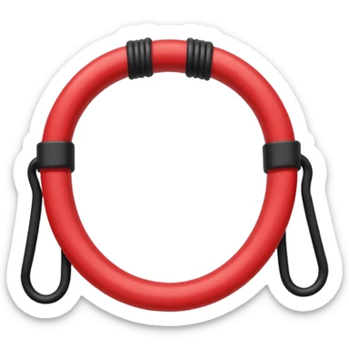 resistance band, coiled sticker