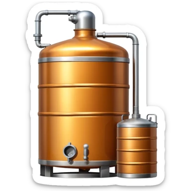whiskey distillery tank sticker