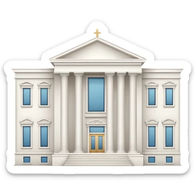 big white sorority house sticker