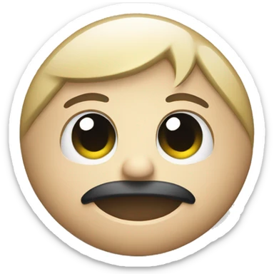 button with "hush" text sticker