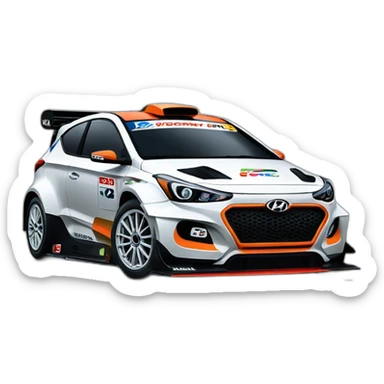 Hyundai grand i20 wrc sticker