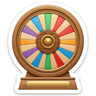 beige roue de la chance sticker