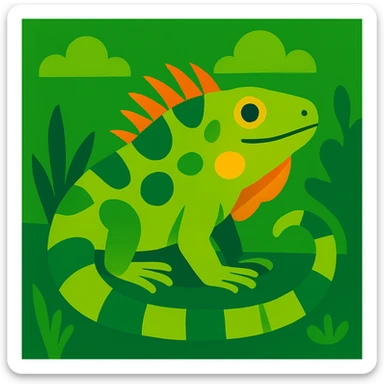 Iguana sticker