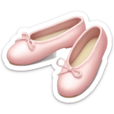 pale pink ballet shoes sticker