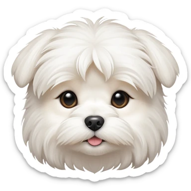 Maltese puppy face  sticker