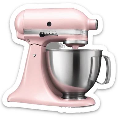 Realistic light pink kitchenaid mixer  sticker