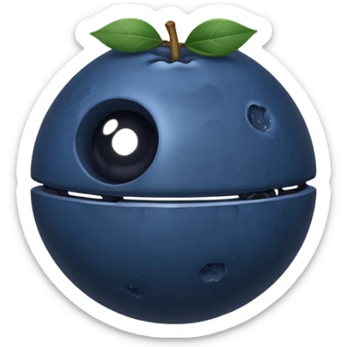 deathstar blueberry fruit berry sticker
