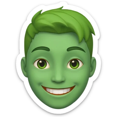 I said green skin not afro sticker