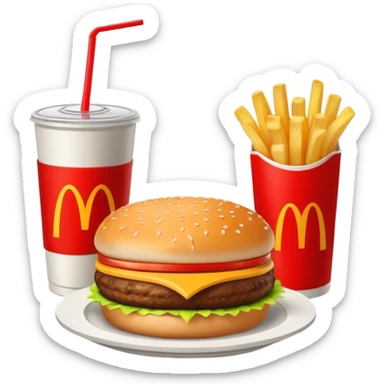 1990’s McDonald’s meal  sticker