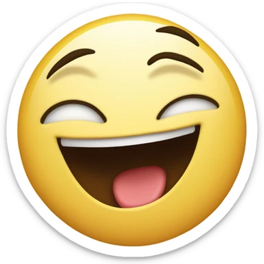 smile with wink tongue out sticker