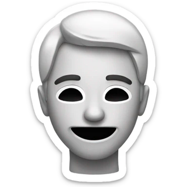 Headache with a smile sticker