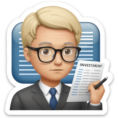 customized investment plan with human sticker