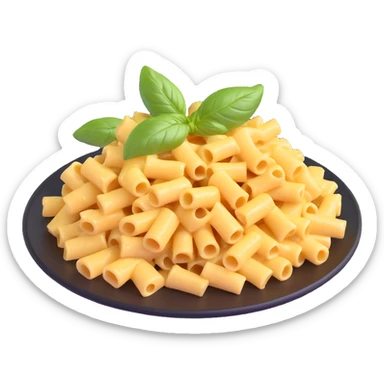 pasta with cheese and basil sticker