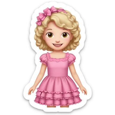 barbie girl dress color sticker