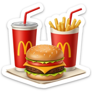 1990’s McDonald’s meal sticker