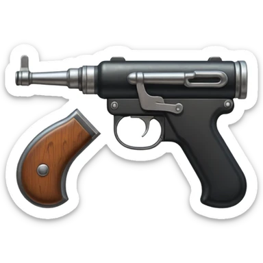 Tommy gun sticker