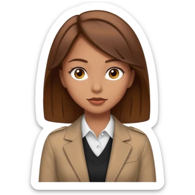 a pretty bratz tan girl who is fat sticker