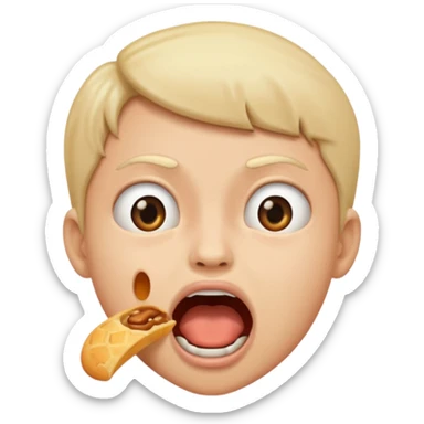 Hungry emoji sticker