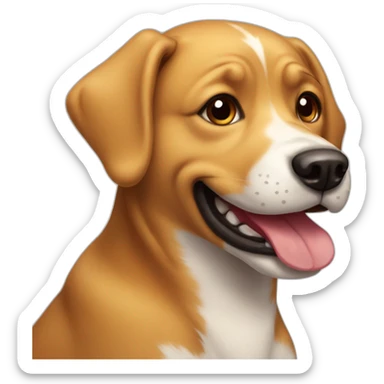 smile dog sticker